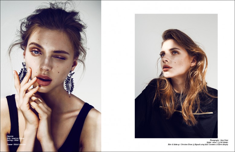 Left to Right/ Sweater / H&M Collection Opposite Body / American Vintage Earrings / H&M