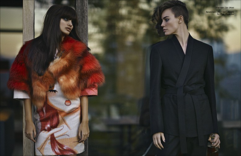 Elliot wears: Suit / Brioni Taynara wears: Dress / Marco Bologna Fur Wrap / Wunderkind