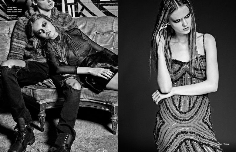 Gustaaf wears Sweater / Jack Henry Jeans / Each x Other Alessiya wears Top and skirt / Jack Henry Opposite  Dress / Vintage