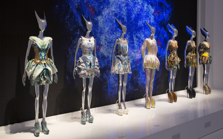 Installation view of  'Platos Atlantis' gallery  Artist: Alexander McQueen Savage Beauty at the V&A  Date: 2015  Credit line: Victoria and Albert Museum, London  Special terms: None