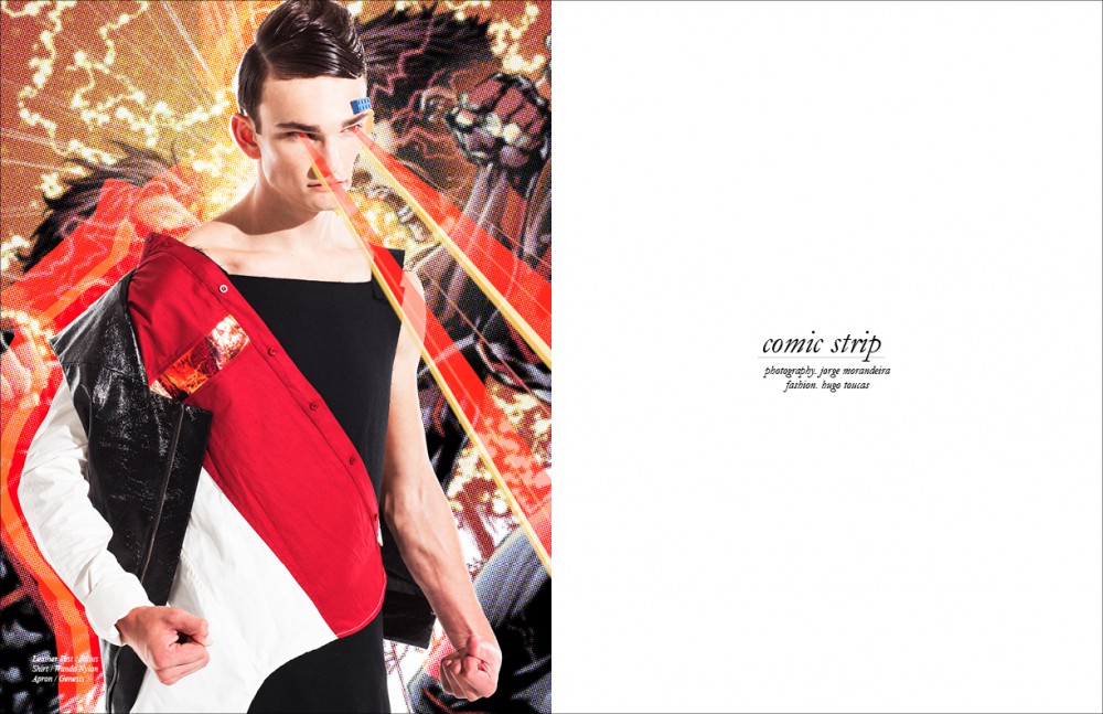 Leather Vest / Julius Shirt / Wanda Nylon Apron / Genesis