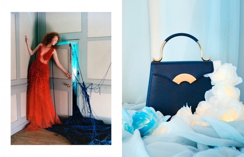 Dress / Felipe Hiroshi Opposite Bag / Vintage Karl Lagerfeld 