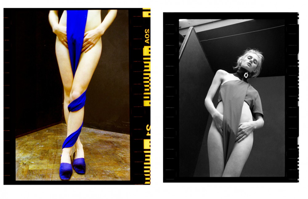 Eva @ Next wears Collar / JW Anderson Top / Vintage Shoes / Toga