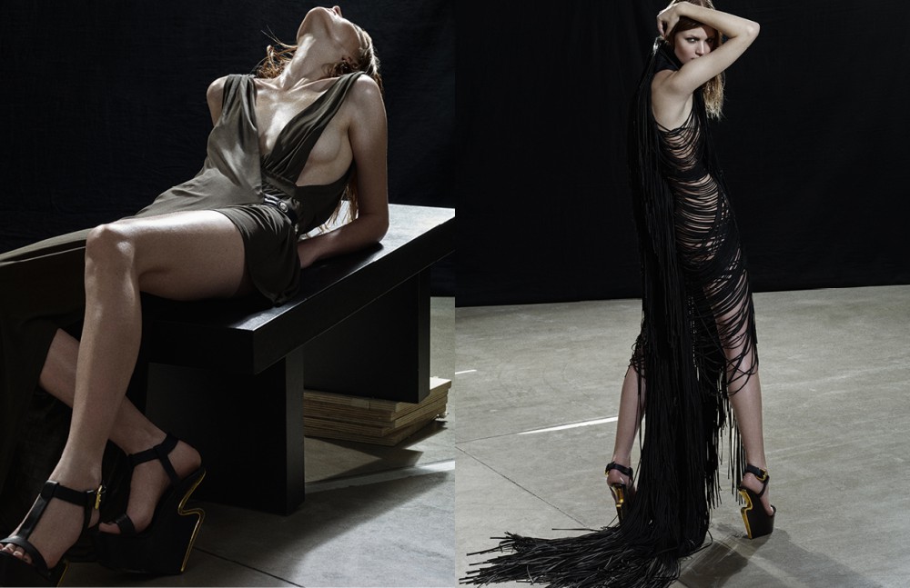 Dress / Versus Versace Shoes / Guiseppe Zanotti Design Opposite Dress / Di Liborio Shoes / Giuseppe Zanotti Design