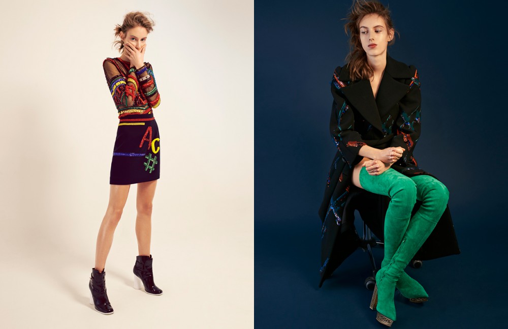 Total Look / Versace Boots / Cedric Charlier Opposite Coat / Marc Jacobs Cuissarde / Versace
