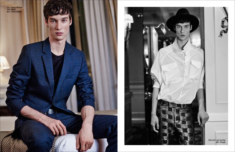 Left Suit / Tommy Hilfinger Shirt / BoSS Belt / Antony Morato Righ Total look / Ana Locking Hat / Vintage