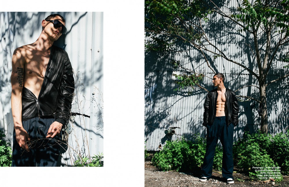 Sunglasses / Mykita & Bernard Willhelm Jacket / Y/Project Trousers /Strateas Carlucci