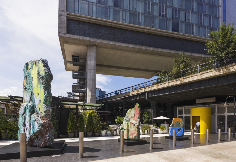 Jose Parla installation, Segmented Realities, Standard Hotel Plaza, Location: New York NY, Artist: Jose Parla