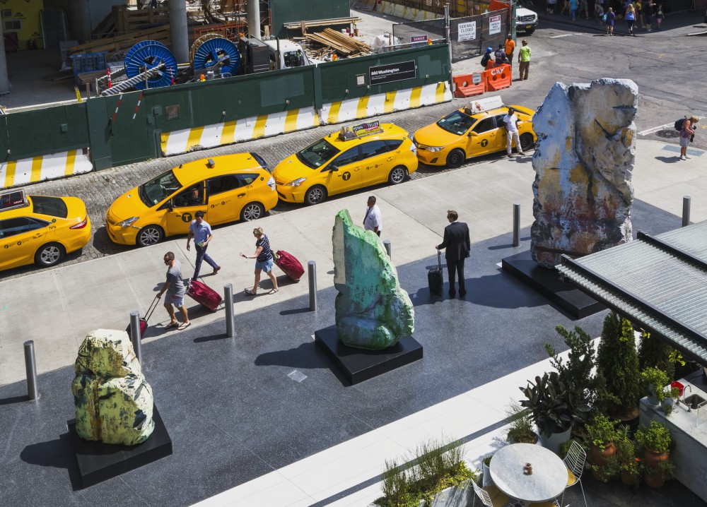 Jose Parla installation, Segmented Realities, Standard Hotel Plaza, Location: New York NY, Artist: Jose Parla © Jeff Goldberg / Esto. 