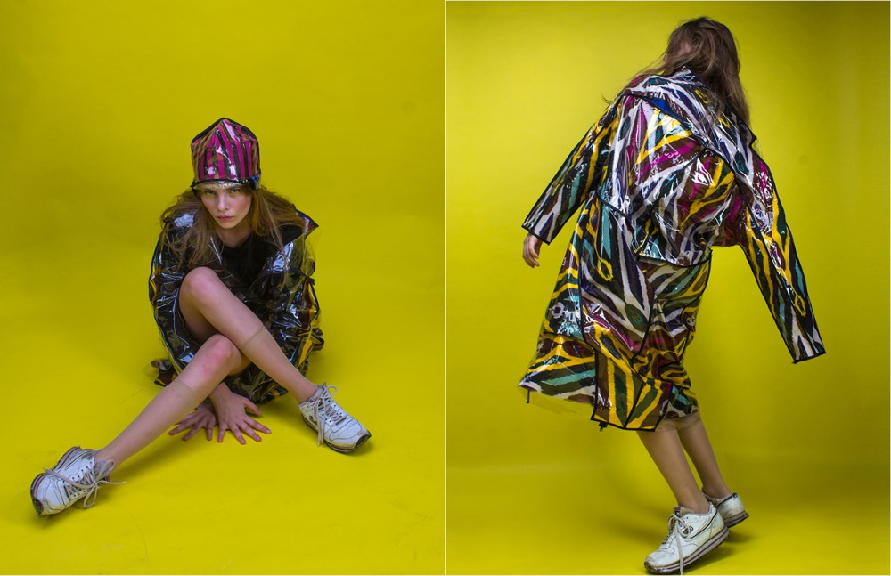 Cap & raincoat / Alexandra Kozlova  Body / Oh,My Socks / Mattino Sneakers / FILA