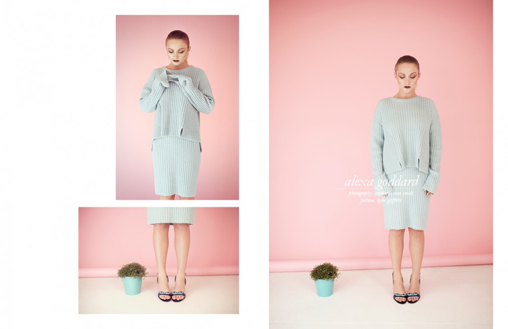 Jumper & skirt / Hofmann Copenhagen  Shoes / Chiara Ferragni