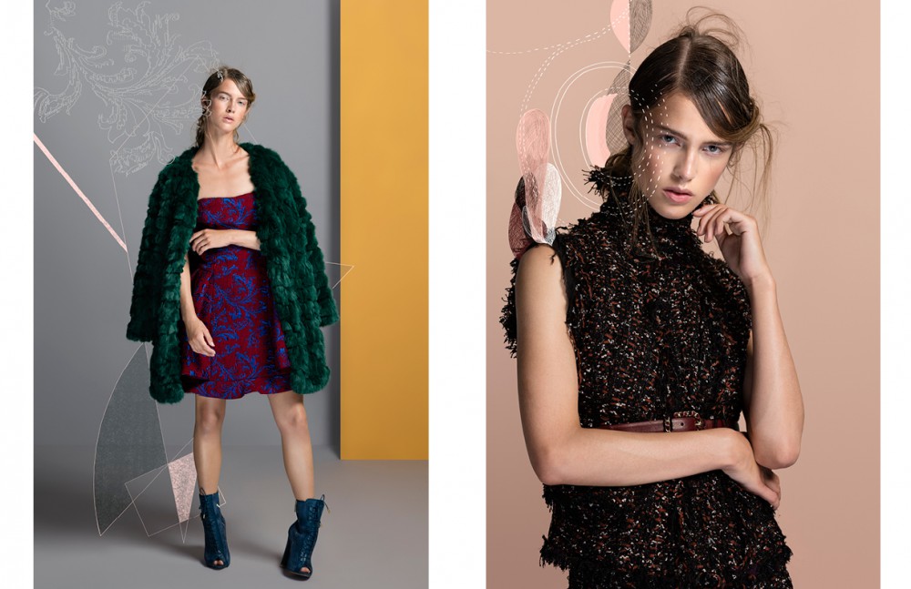 Coat / Samsoe & Samsoe Dress / Emporio Armani Boots / Ellie Saab Opposite Top& skirt / Pete Dullaert Belt / CHANEL