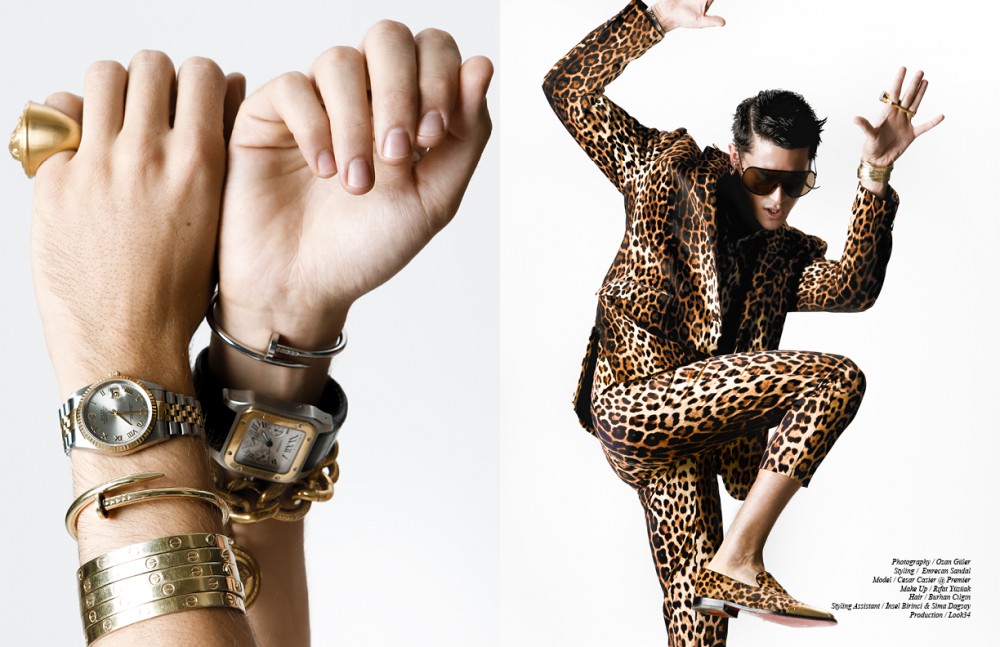 Ring / Versace Watches / Rolex & Cartier Bracelets / Versace & Cartier Opposite Suit / Moschino Shoes / Christian Louboutin Sunglasses / Rick Owens Earrings / Givenchy Bracelets / Cartier
