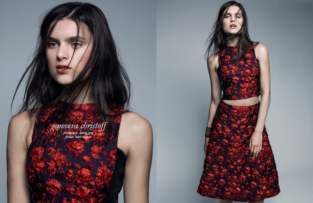 Floral top & skirt / Genoveva Christoff