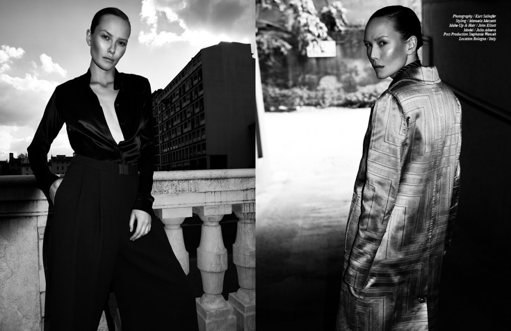 Total look / Marta Cucciniello Opposite Coat / Grinko