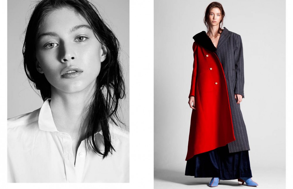 Shirt / Rae Feather Opposite Red coat & trousers / Yuzzo Striped coat / Ziqing Zhou Shoes / Niki Jessup